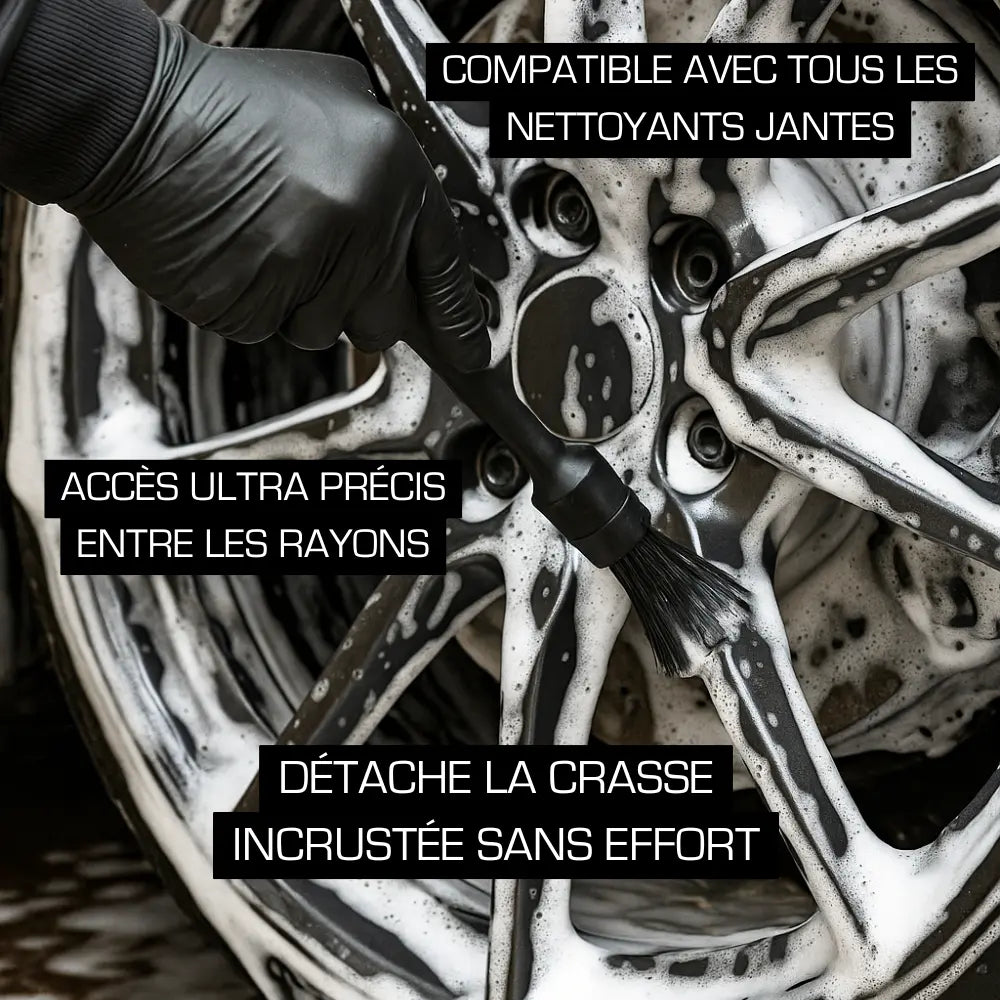 Pinceaux de Detailing Auto/Moto (x5) CleanPro™
