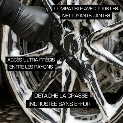 Pinceaux de Detailing Auto/Moto (x5) CleanPro™