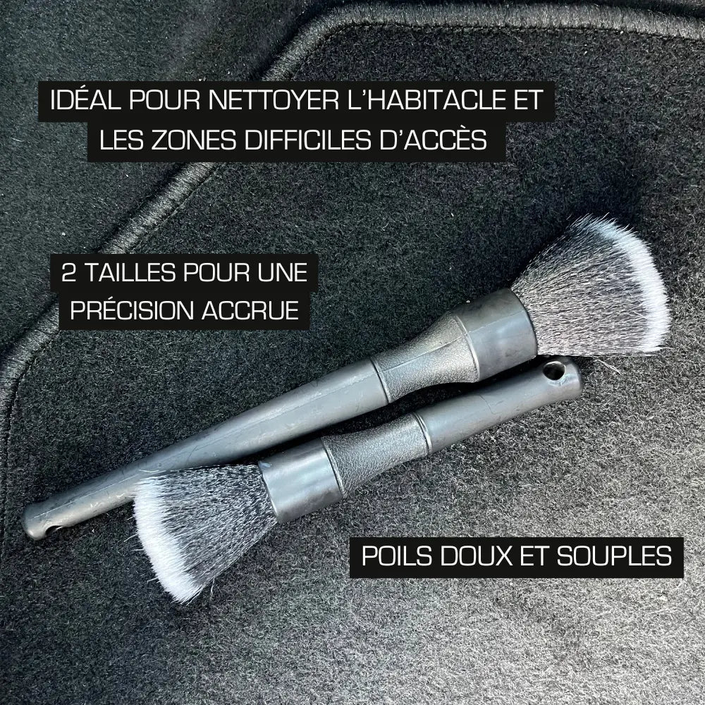 Pinceaux de detailing doux x2 CleanPro™