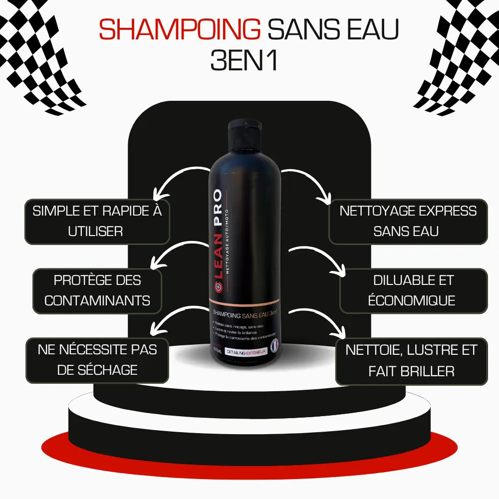 Shampoing sans eau 3en1 500ml CleanPro™